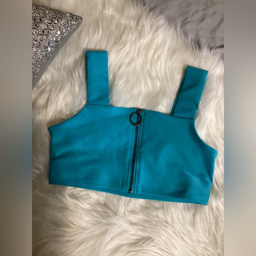 Alo blue sports bra size small